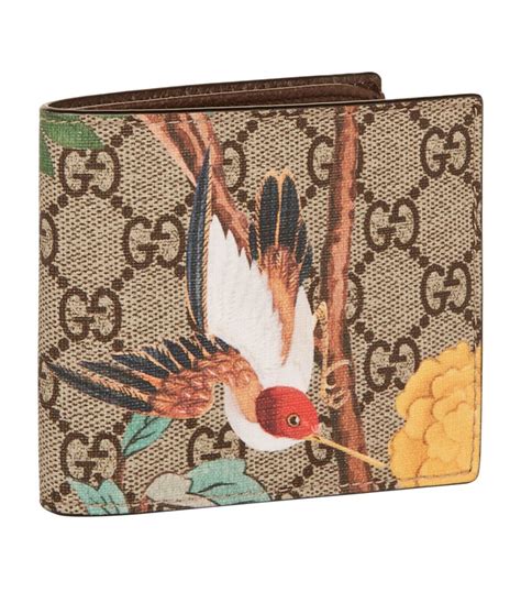 gucci wallet flower and bird print|Gucci wallet new collection.